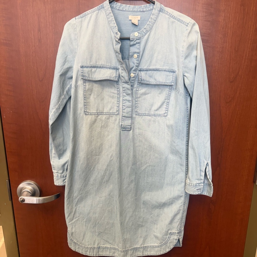 J. Crew Light Blue Denim Dress